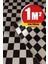 Bien Exclusive (50CM x 2mt), 1 M² cm Siyah Beyaz Kare Dama Yapışkanlı Kaplama Pvc Folyo F-08 1