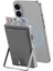 MW-006 Tasarımlı 6 Hazneli Pu Magnetik Standlı Kartlık Gri 2