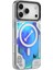 iPhone 17 Pro Max Uyumlu Kılıf M-Safeli Parlak Kumlu Sıvılı Galaxy Fantasy Serisi Kapak Mavi 2