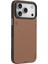 iPhone 17 Pro Kılıf M-Safeli Basit Mat Deri Desenli Youngkit Tech Fashion Serisi Kapak Kahverengi 2