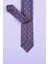 Slim Mozaik Desen Lila Kravat & Mendil 3