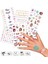 Çocuk Geçici Dövme Seti – 4 Sayfa Renkli Su ile Transfer Tattoo Sticker Kit 4