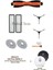 Xiaomi Robot Vacuum X20 Max Robot Süpürge ile Uyumlu Yedek Ana Fırça, Yan Fırça, Hepa Filtre, Mop - 9 Parça 1