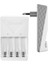 Plug Aa/aaa Kalem Pil Şarj Cihazı Aleti - 4 Adet 2100MAH Aa Hr6 Nı-Mh Şarj Edilebilir Pil Hediyeli 2