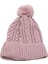 Minima Bebek Ponponlu Pembe Örgü Bere – Yumuşak, Sıcak Tutucu Kışlık 1