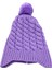 Minima Bebek Ponponlu Mor Örgü Bere – Kulak Kapatmalı, Yumuşak ve Sıcak Tutucu Kışlık 1