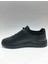 Hakiki Deri Bağcıksız Rahat Siyah Renk Kauçuk Tabanlı Esnek Kışlık Erkek Ayakkabı C-49251174HSA 3