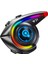 Y21 Rgb Işık Efektli Intercom Bluetooth Motosiklet Kask Kulaklığı Intercom Kulaklık 8