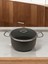Tuna House Granit Derin Tencere 20 cm Siyah 4