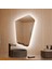 Asimetrik LED Ayna – Boho Tarzı Organik Form Modern Duvar Aynası 2