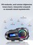Q08 Max Rgb Işık Efektli Intercom Bluetooth Motosiklet Kask Kulaklığı Intercom Kulaklık 3