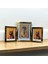 Dekoratif Ahşap Sanat Üçlü Resim Çerçevesi Gold 6