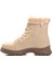 Çocuk Günlük Içi Kürklü Bağcıklı Fermuarlı Rahat Bot - Krem - 35 3