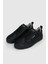 Siyah Hakiki Deri Bağcıklı Erkek Sneaker Philip M 4