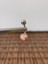 316 L Cerrahi Çelik Anti Alerjik 10 mm Pembe Opal Taşlı Göbek Piercingi 1