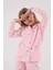 Uzun Kol Önden Düğmeli Kız Çocuk Pijama Takım 3713 5