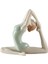 Porselen - Yoga Yapan Kadın Biblo Dekoratif Obje 12×14×8 cm 1