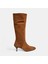 Kadın Taba Süet Deri Çizme 2