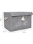 Alas Keçe Kapaklı Düzenleyici Kutu Gri 35X23X23CM 5