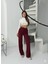 Fitilli Şardonlu Pantolon Bordo A4058 3