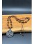 Ganesha – Tibet Akiği & Hematit Doğal Taşlı Özel Tasarım Çelik Kolye | Unisex, Ayarlanabilir 58–78 cm 2