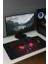 Sonictouch V-Team Kaymaz Gaming Oyuncu Masaüstü Dikişsiz Kırmızı Siyah Klavye Mouse Pad 32X70CM 2