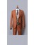Blazer, Slim Fit Kiremit Renkli Erkek Takım Elbise Bej Yelekli 1
