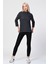 Düşük Omuzlu Oversize Bluz - Antrasit Siyah - 40 2