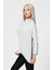 Düşük Omuzlu Oversize Bluz - Silver Silver - 38 4