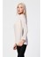 Düşük Omuzlu Oversize Bluz - Bej Bej - 34 5