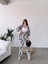 Desenli Kimono & Pantolon Ikili Takım 3