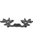 Antika Tarz Dekoratif Pirinç Çiçek Kapı Kulbu - 30X110 Mm, Oksit 2