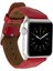Apple Watch Uyumlu Deri Kordon 42-44-45MM Erc2 Kırmızı 5