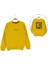 Arka Never Look Back Baskılı Iki Iplik Şardonlu Sweatshırt - ATA30675.0-SARI-5 Yaş Sarı 1