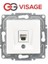 Visage Beyaz Telefon Prizi (Cat3) Çerçevesiz - Priz ve Anahtar Için Uyumlu Çerçeve 1