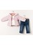 Kapitone Montlu Üçlü Alt Üst Takım - SDL7022-PEMBE-18 Ay Pembe 1