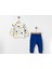 Happy Emoji Baskılı Iki Iplik Alt Üst Takım - MNS3004-SAKS-18 Ay Saks 1