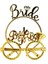 Bride Yazılı Taç ve Bride To Be Yazılı Gözlük Seti Altın Renk 1
