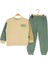 Happy Club Baskılı Garnili Iki Iplik Alt Üst Takım - RAM1180-MINT Yeşili-3 Yaş Mint Yeşili 1