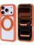 Apple iPhone 17 Pro Max Kılıf M-Safe Şarj Özellikli Standlı Zore Piza Silikon Kapak 5