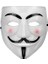 Beyaz Pembe Yanaklı V For Vendetta Maskesi 1