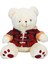 Ekose Elbiseli Peluş Ayı 45 cm 1
