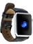 Apple Watch Uyumlu Deri Kordon 42-44-45MM Kroko Siyah 5
