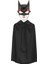 Wizard Batman Maskesi Cat Woman ve Batman Pelerini 90 cm Siyah Renk Set 1