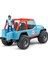 Jeep Cross Mavi Safari Aracı ve Kasklı Pilotu 2