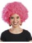 Pembe Renk Kıvırcık Afro Bonus Parti Peruğu 1