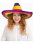 Wizard Sombrero Meksika Şapkası Renkli Örme Hasır Çocuk Boy 1