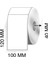 Boş Yapışkanlı Kuşe Barkod Etiketi 100MM x 120MM 1