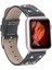 Apple Watch Uyumlu Deri Kordon Cross 42-44-45MM St Rst1 5