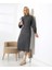 Yüksek Yaka Midi Örme Triko Elbise 3